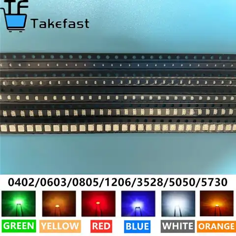 SMD LED Assorted Colors 100pcs XIASONGXIN LIGHT
