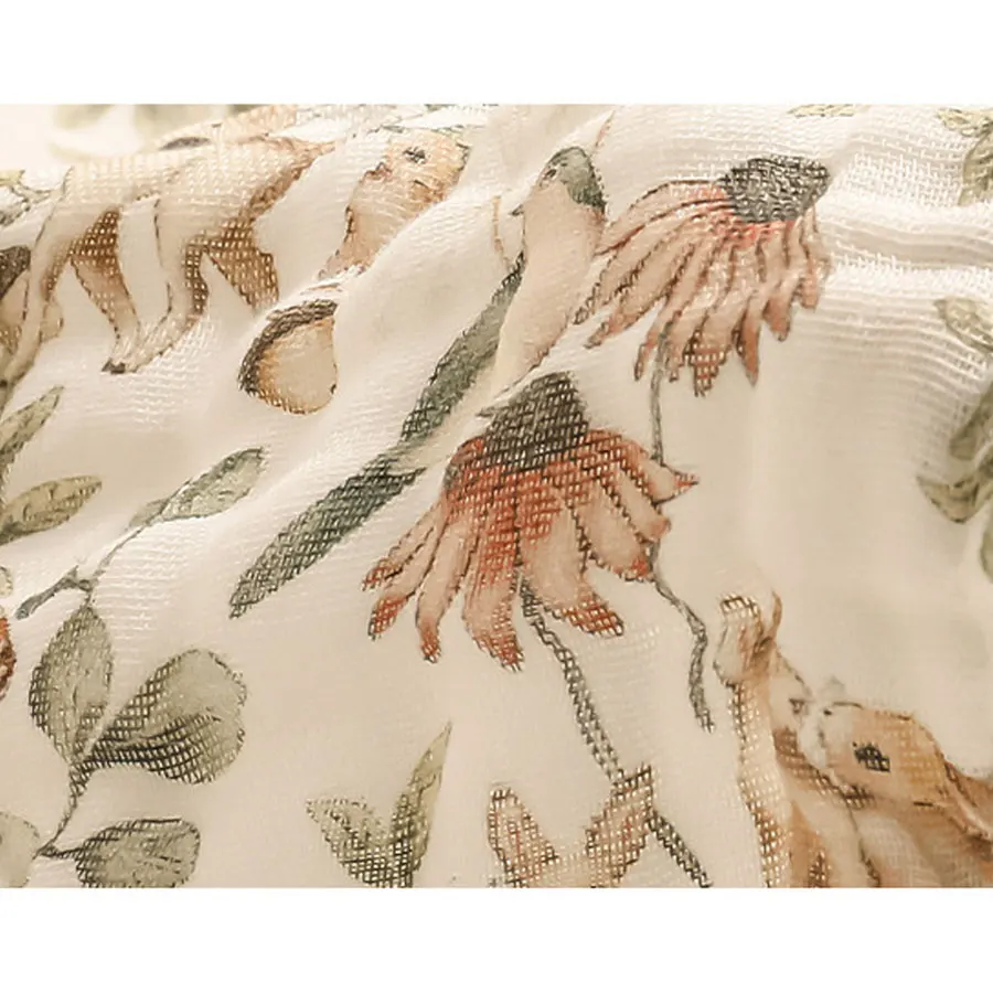 منشفة استحمام للأطفال برسوم كرتونية مطبوعة لحديثي الولادة، بطانية ناعمة ماصة على مستوى A، منشفة حمام من الشاش القطني الخالص، بطانية للأطفال #6