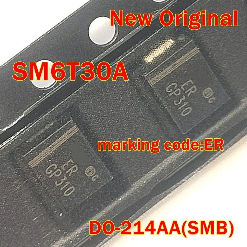 

1Pcs to 100Pcs Sm6T30A Do-214Aa(Smb) New Original Marking Code:Er Surface Mount Transient Voltage Suppressor