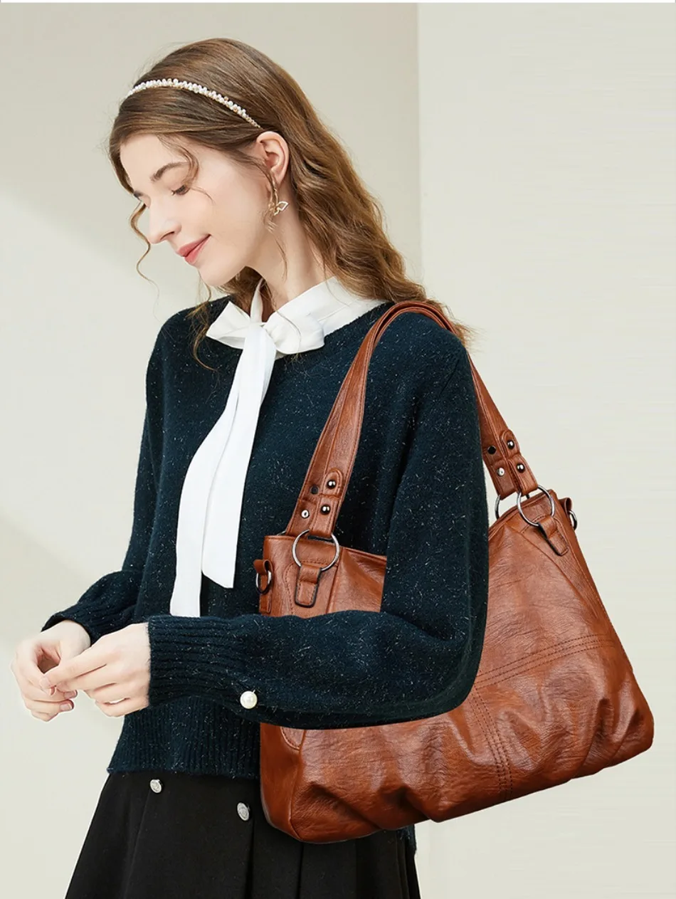 

Designer Ladies Crossbody Hand Bags for Women High Capacity Casual Tote Bag Luxury Handbags Women Leather Shoulder Bags