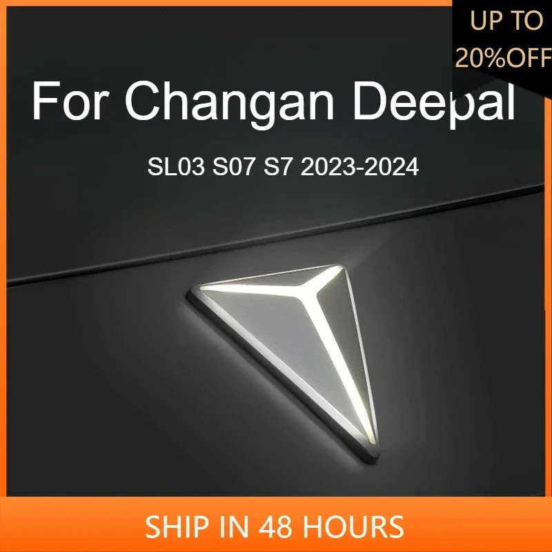 

NEW1 1pc for Changan Deepal SL03 2023-2024 S07 S7 Dynamic Illuminated Emblem Car Logo Light Modification Accessories Decoration