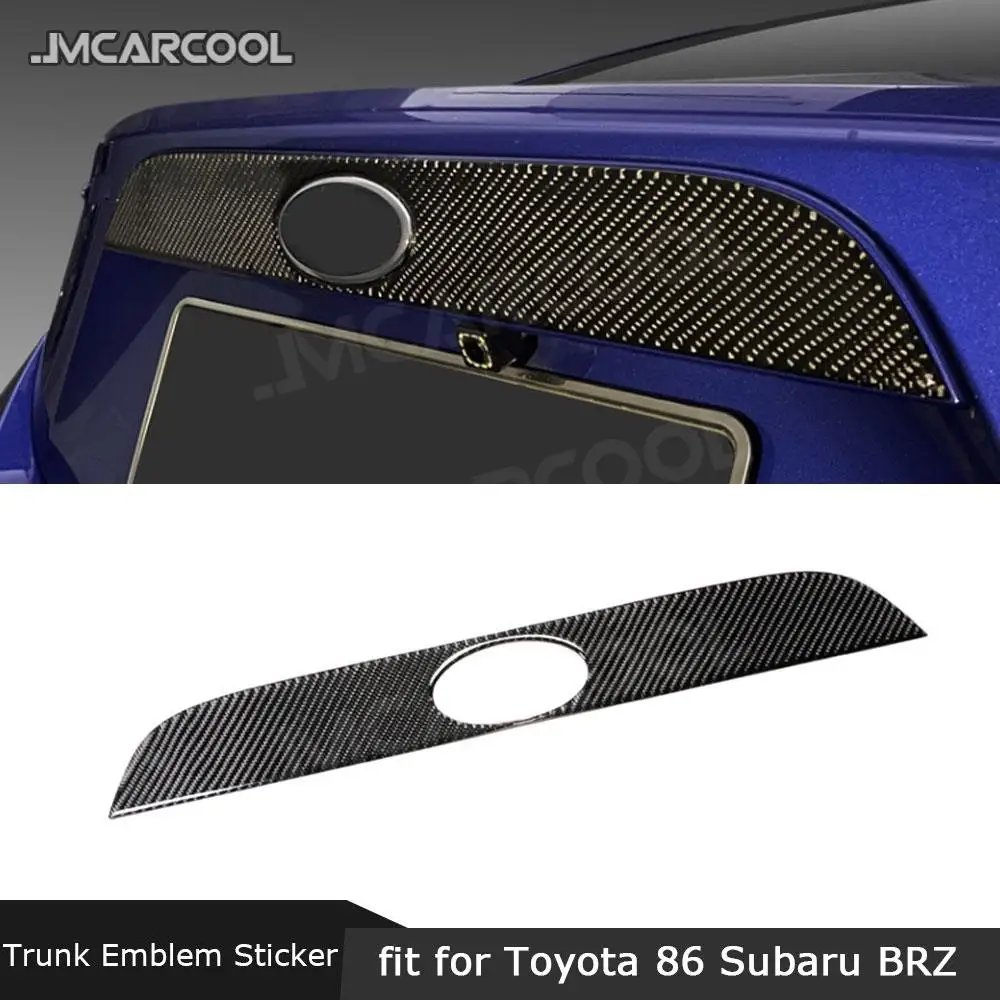 

Накладки на эмблему багажника JMCARCOOL из настоящего карбона для Toyota GT86 FT86 ZN6 Subaru BRZ, 2013-2020 гг.