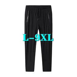 Men's pants Men Casual Pants Plus Size 8XL Streetwear Summer Breathable Sweatpants Trousers largo Thin Mens Clothing Oversized