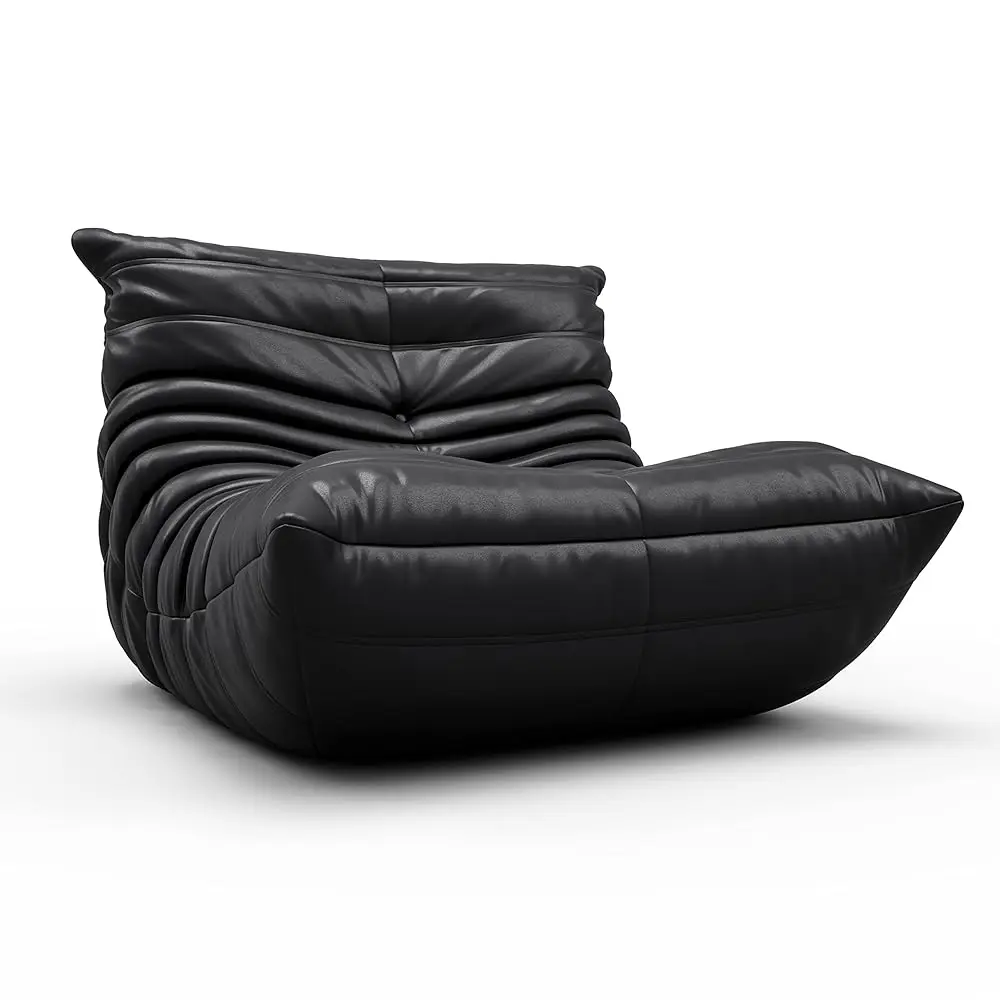 

Upgraded Fireside Togo Chair, Bean Bag Chair, Mid- Floor Sofa, Soft Lazy Lounge Single Sofa Couch For Living Room, Bedroom,