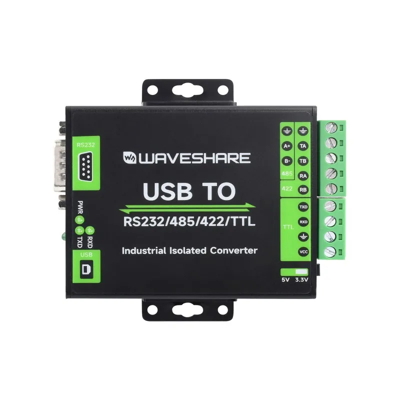 Conversor de interface FT232RNL USB para RS232/485/422/TTL, isolamento industrial