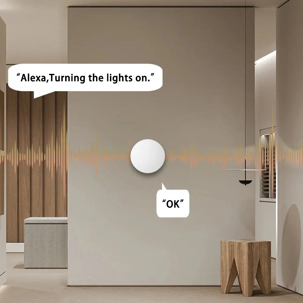 Tuya Zigbee Smart Wireless Scene Button Switch Remoter Multi-scene Linkage ConSupport Alexa Goolge Home Voice Assitant