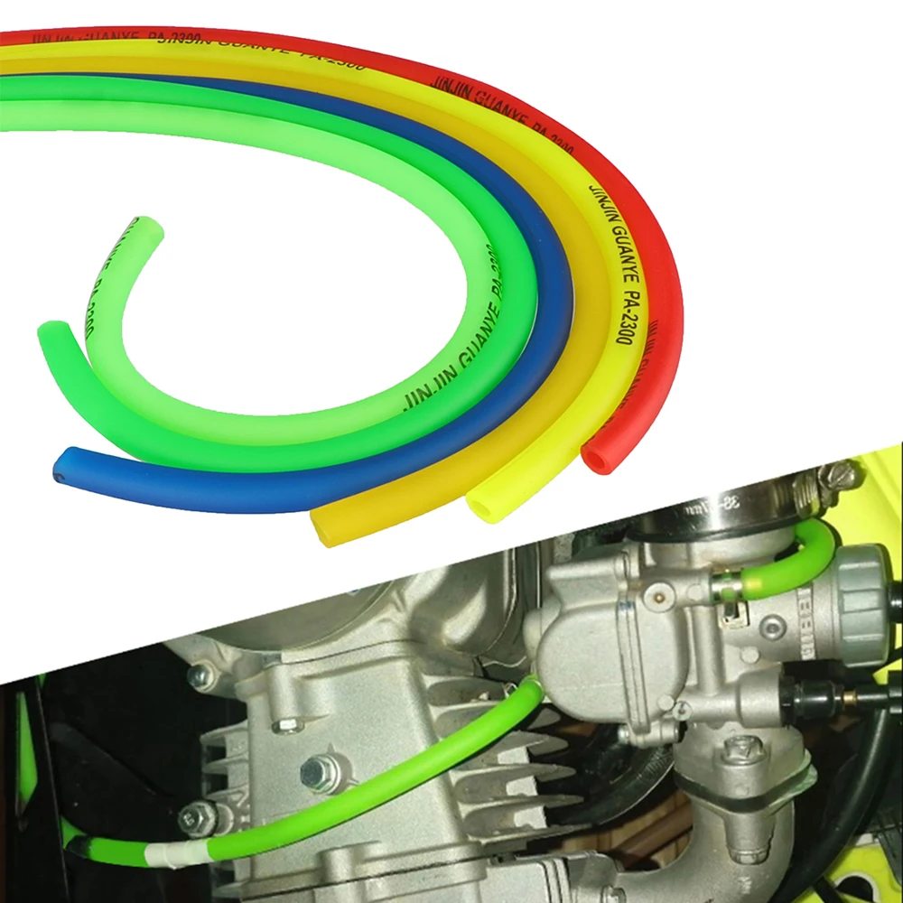 Universal 1M รถจักรยานยนต์ท่อน้ํามันเชื้อเพลิงสายท่อแก๊สท่อน้ํามันสําหรับ Mini Moto Dirt Bike ATV Quad Minimotor สกู๊ตเตอร์ Moped