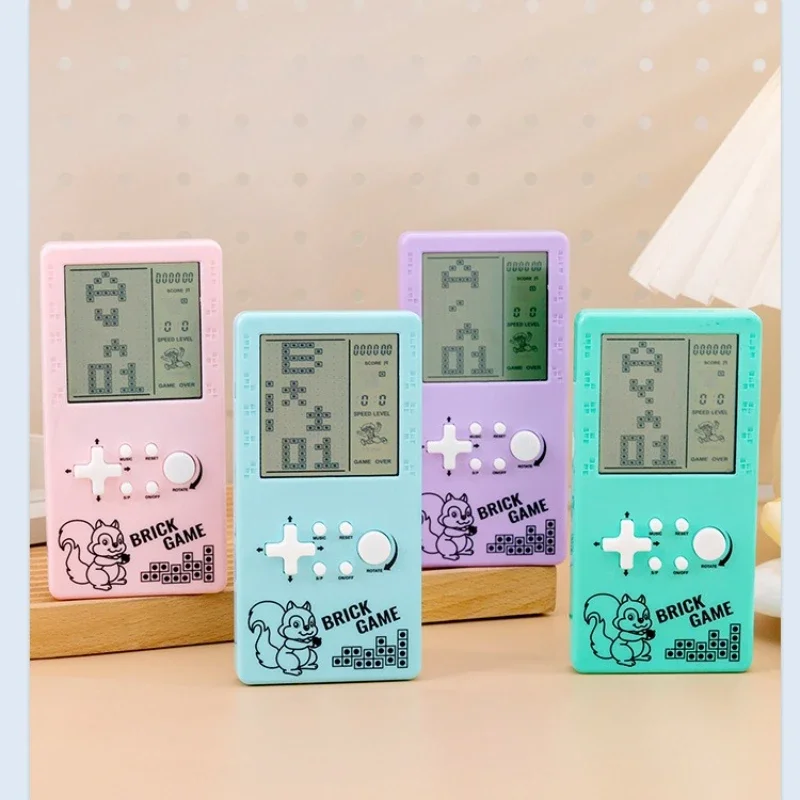 Consola de juegos Retro Tetris, dispositivo electrónico de pantalla grande, dispositivo de juego portátil para juego informal, 1/2/3 Uds.