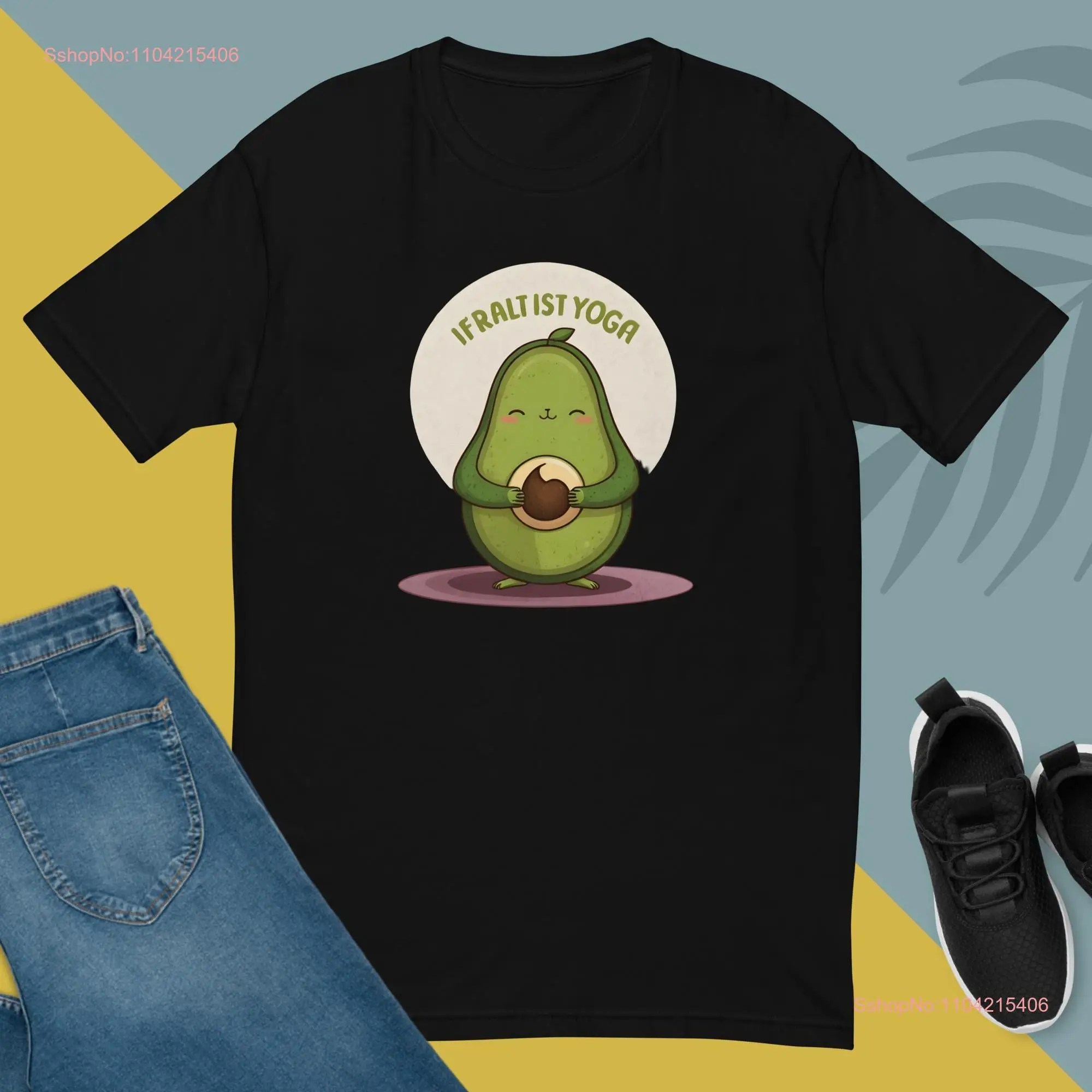 Avocado T Shirt Funny Guacamole Lover Papacado Dad  Vegan  long or short sleeves