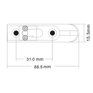 Low bridge of simple, individual black or chrome, 1 set, 4 pieces 12 MAIN BUILDING SALES - №8
