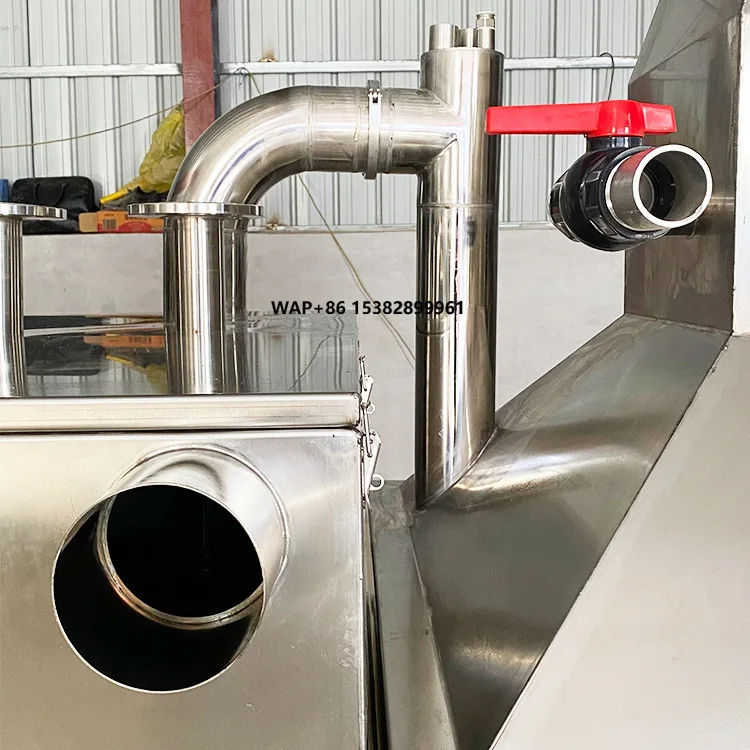 YZ Stainless Steel 304 Motor Oil-Water Separator 220V/380V 100L/H 2.2kW Kitchen Catering Filter Slag Removal Separation