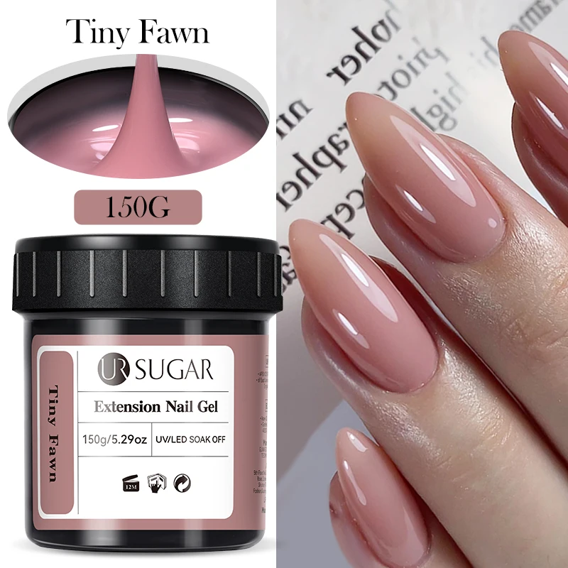 UR SUGAR 150g Quick Extension Nagelgel Vernish Semi Permanent Acryl Pink Clear Nude Gel Nagellack UV Baugel