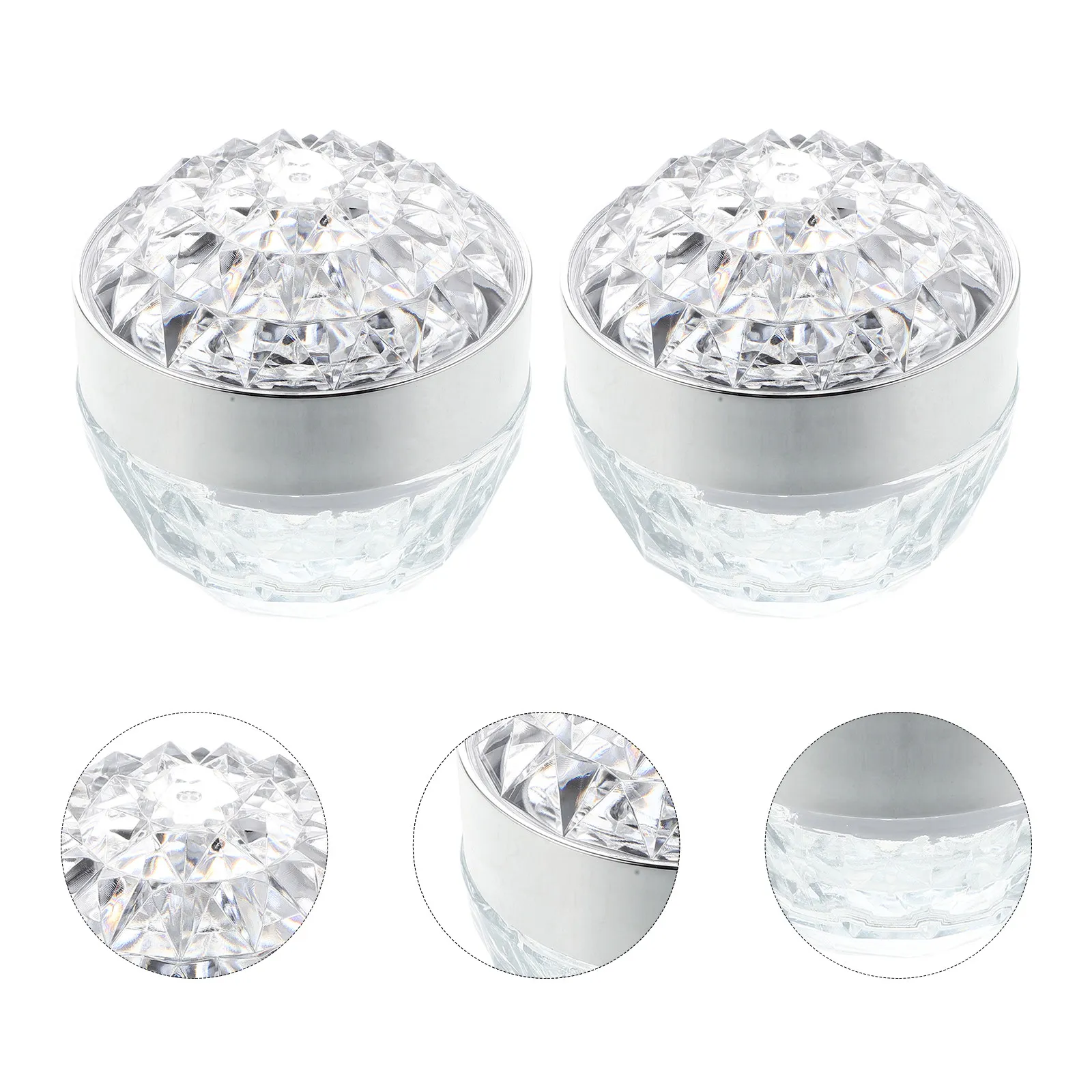 

Набор из 5 дорожных стеклянных баночек для крема, 30 г, люксовые герметичные многоразовые контейнеры для образцов, лосьонов и бальзамов