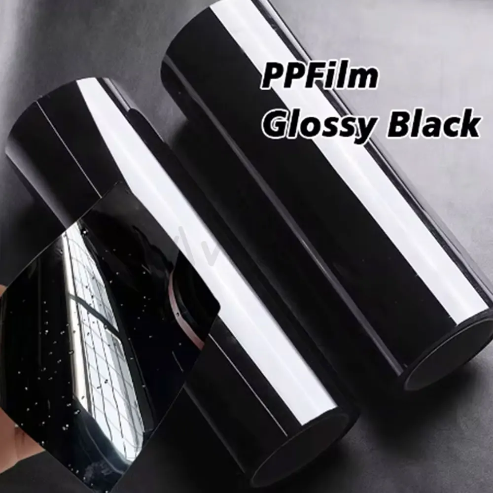 

50 x 152cm High Glossy Black PPF 7.5Mil TPU Anti-scratch Self-healing Car paint surface Wrap Vinyl protection film Self Adheisve