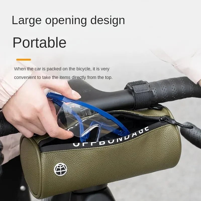 OFFBONDAGE Bicycle Front Bag Waterproof Handlebar Bag Portable Multifunctional Shoulder Bag Bike Bag Bicycle Accessories