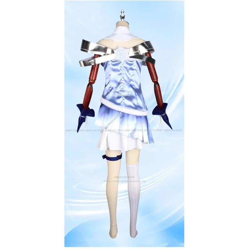 qq28LQ2025 Kostum Cosplay Snow Mikuu Miku Lolita Di Musim Dingin Gaun Lucu Wanita Untuk Konvensi Permainan Anime