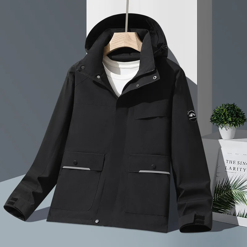 

Уличная куртка для пешего туризма, кемпинга, езды на велосипеде, новая мужская шляпа, съемная ветровка, куртка, модная спортивная водонепроницаемая куртка, пальто унисекс