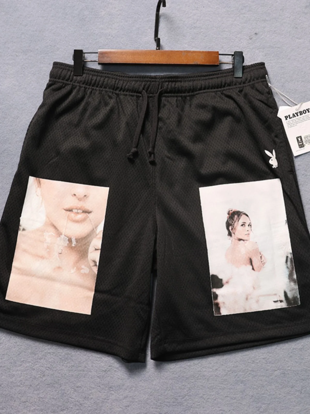 

Qui Dry Polyester Me Fabric Men's Breathable Sweat ng orts Trendy Brand Casual Pants Loose Fit Spring Youth Sle