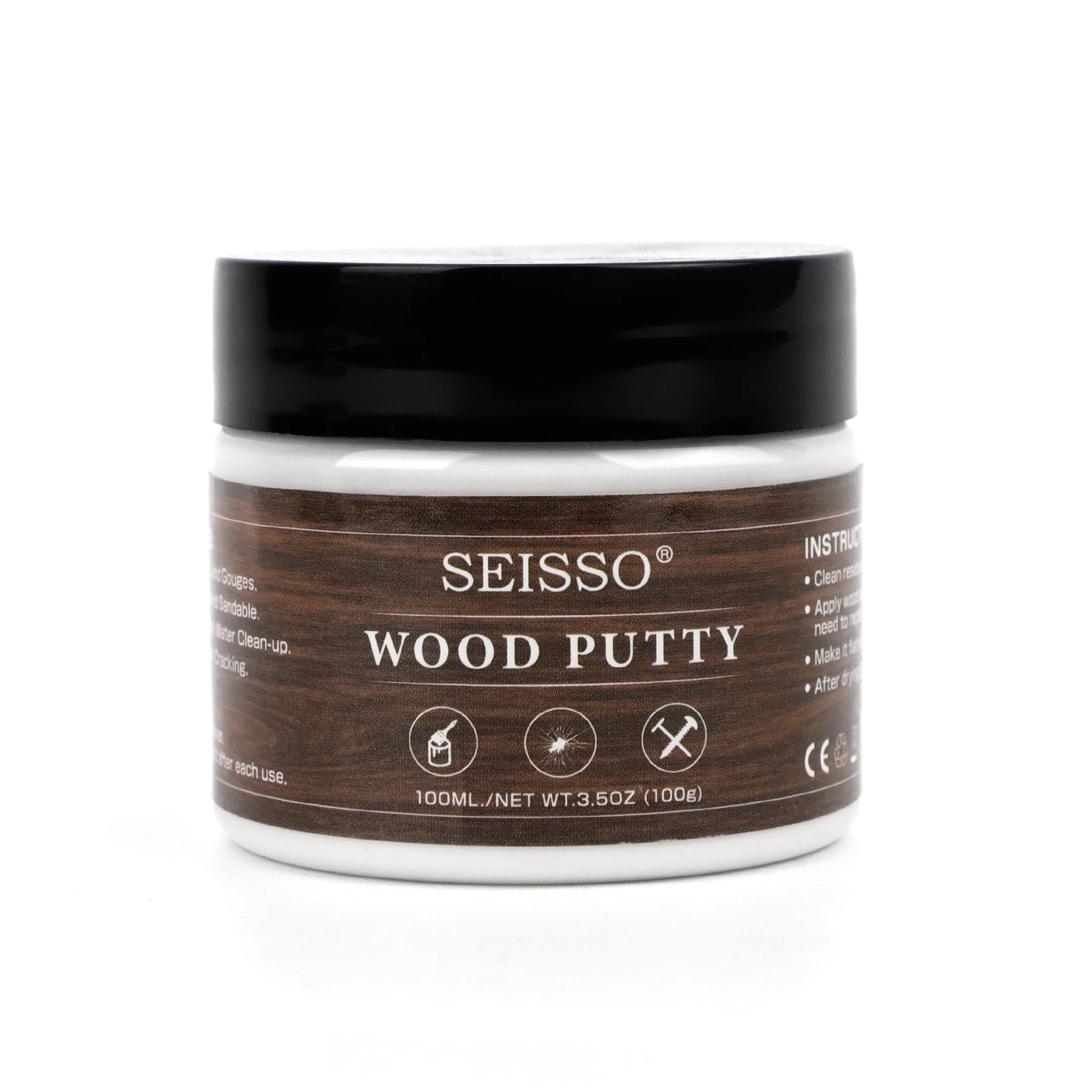 Water-Based Wood Putty 100g for Damaged Wood Repair and Patch can be Dyed and Dried Quickly