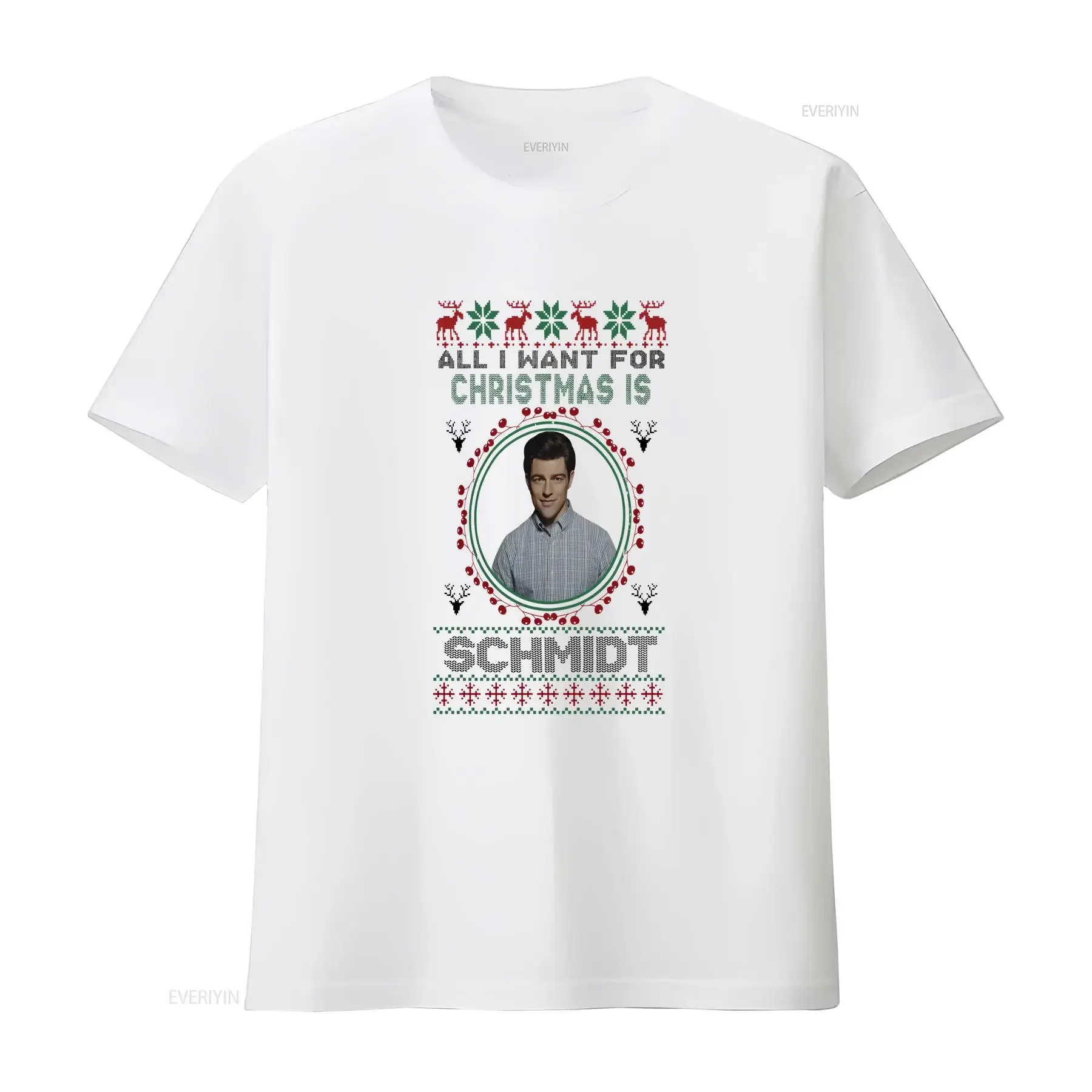 SchmidT T Shirt All I want For Christmas is SweaT Sweater Cotton Clothing vintage Washed Casual streetwear Versatile vintage