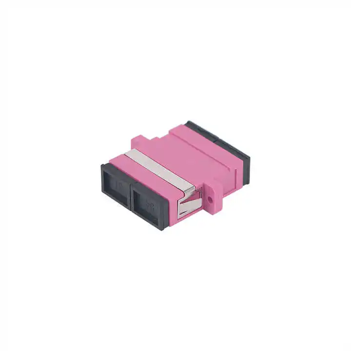 

25pcs SC UPC Fiber Optic Adapter Duplex OM4 Multimode Plastic Fiber optic Coupler Fiber flange Fiber connector