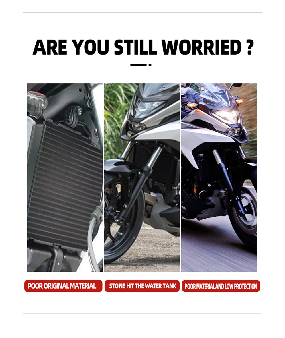 Für HONDA NC750X NC750 X NC 750 X 750X 2021 2022 2023 Zubehör Kühlergrill-Schutzabdeckung – Detail 1