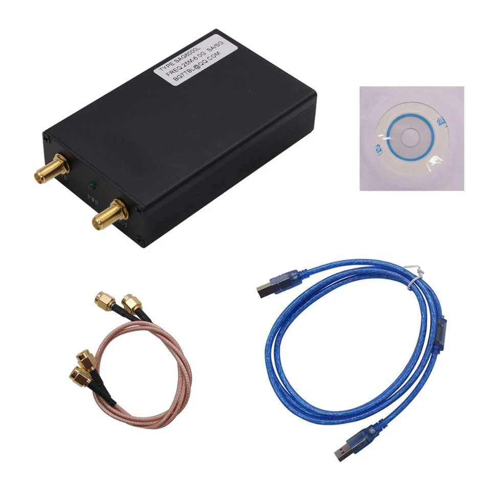 25MHz-6GHz Signal Source Tracking Signal Generator Simple Spectrum Analyzer SAG6000L