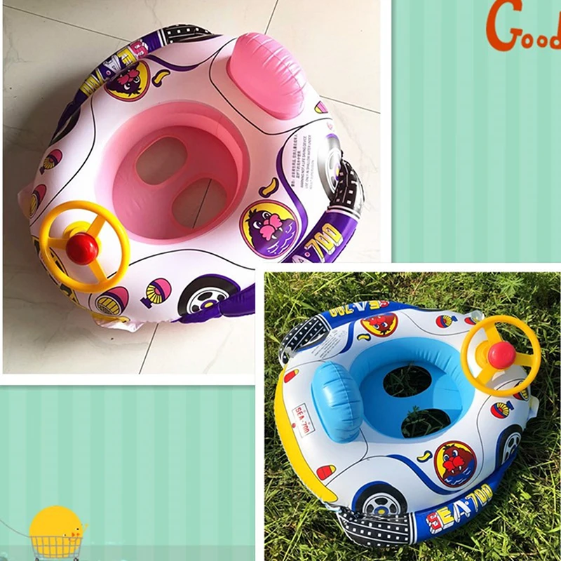 Baby Steering wheel car boat Swimming Float Ring,Baby Inflatable  Pool Floatie ，Bathtub Toys， Pool Accessories