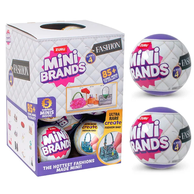

New Surprise ZURU Mini Brands Series 4 The Hottest Fashions Ultra Rare Create Bag 85 Iconic TO COLLECT Toy Set Gifts for Girls