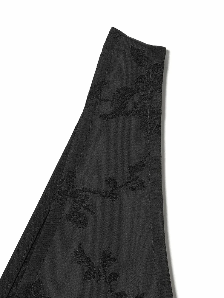 Women New Dress Autumn Style Black Halter Neck Velour Sexy Patterned Dress Elegant and Sleeveless Dress