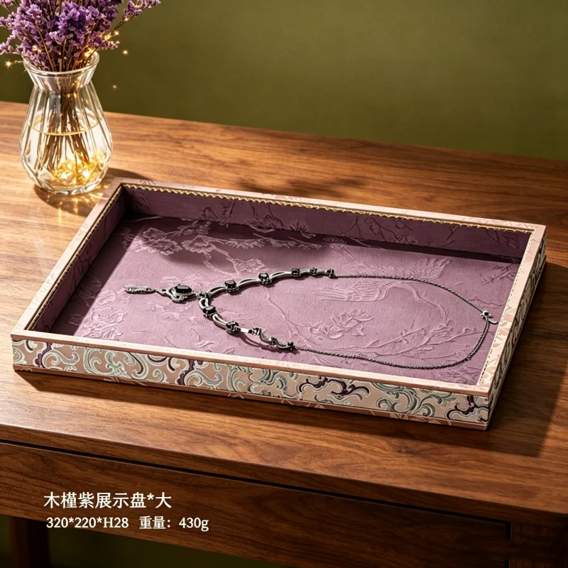 Premium Jewelry Display Plate, Live Stream Appraisal Stand for Necklace Bracelet Beads, Pearl & Jadeite Storage Case