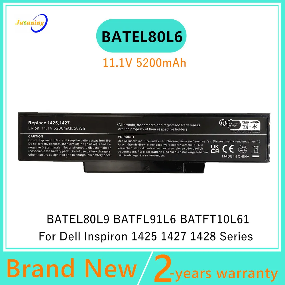 

Laptop battery For DELL Inspiron 1425 1426 1427 1428 Series BATHL90L6 BATEL80L9 BATEL80L6 BATCL80L9 BATHL91L6