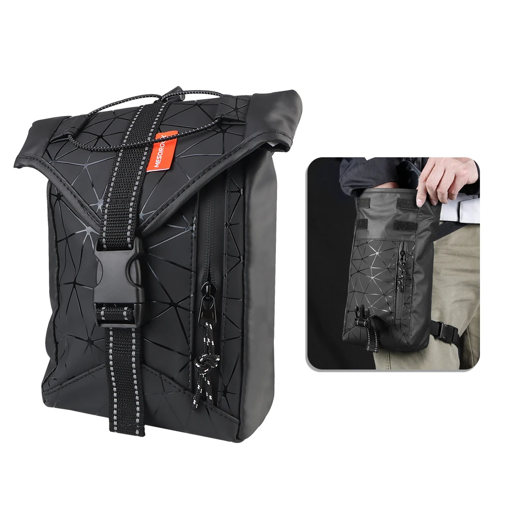 Riding Waist Bag Motorcycle Riding Leg Bag Outdoor 2.2L Multifunctional for Travel Fishing Hiking Cycling Fanny Pack Waterproof