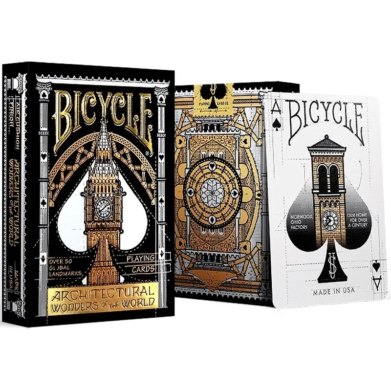 Bicycle Architectural Wonders of the World Playing Cards USPCC Deck Card Games Hobby & Collectibles Card Magic Magicians Prop