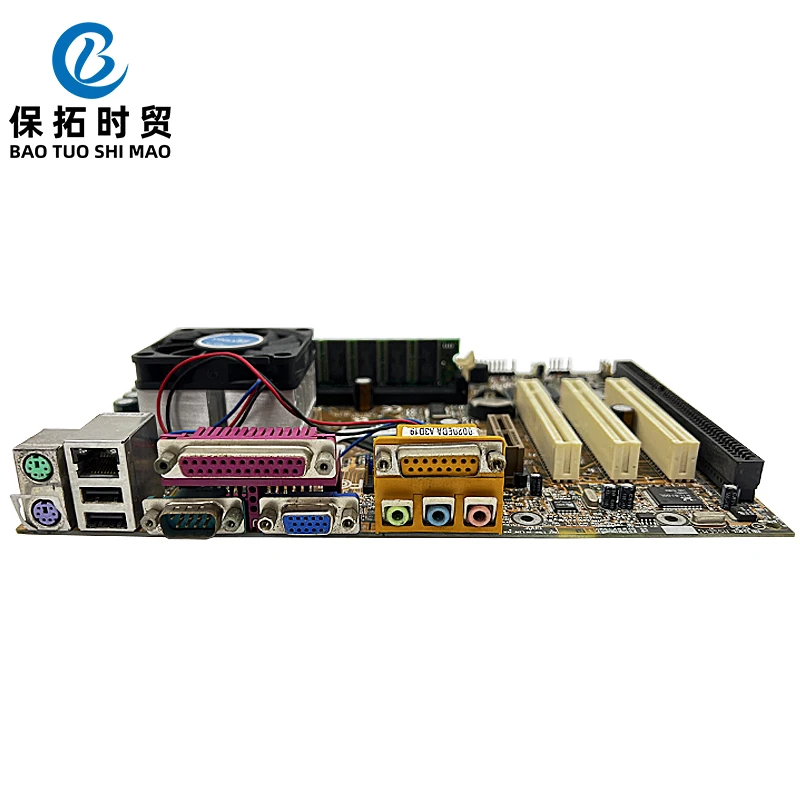Original 8601T GA-6VEML GA-6VEM ISA Motherboard With 3PCI VGA LPT 1 ISA Slot CPU Industrial Board