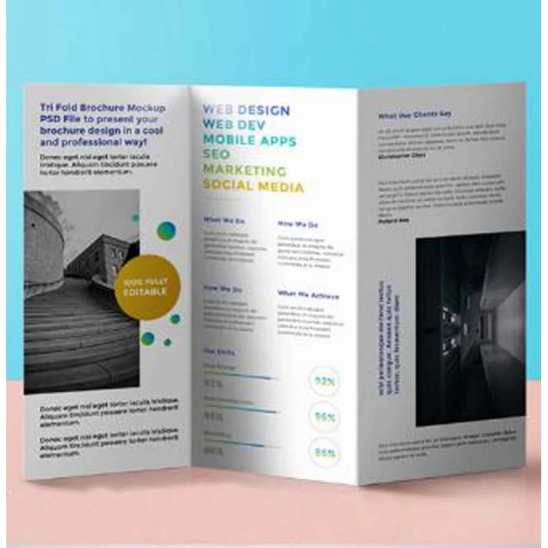 Custom. Custom Reclame Pamflet Folder Diecut Brochure Flyers Restaurant Menu Afdrukken