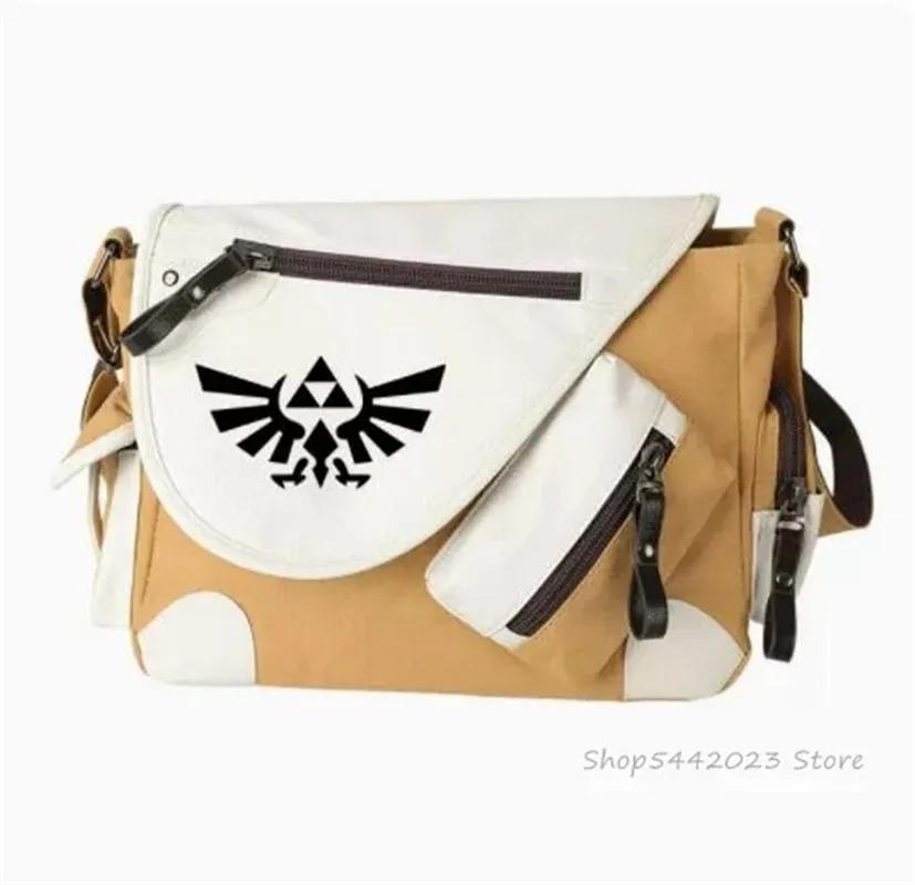 Anime Legend Wild Breath Link Canvas Shoulder Bag Handbag School Casual Zipper Schoolbag Messenger Anime Men Women Bag Gift