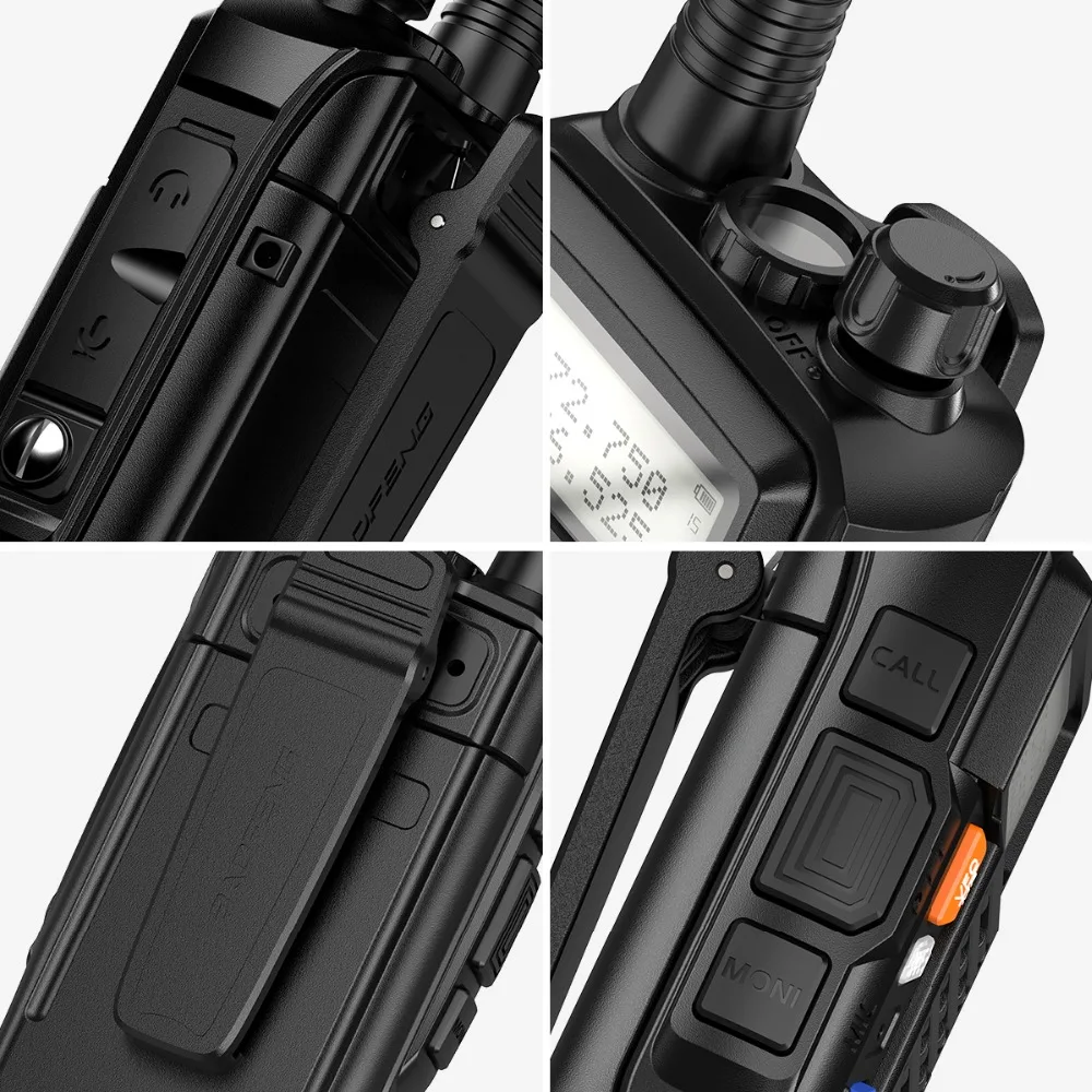 2PCS BAOFENG UV-S9 PLUS V2 High Power  Walkie Talkie Long Range Profesional Handheld Transceiver Dual Band 2 Way Hunting Radios