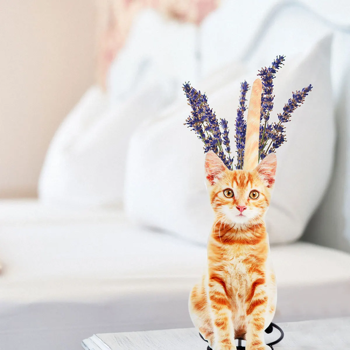 

1Pcs Cat Style Roll Paper Holder Iron Paper Storage Shelf Kitchen Tissue Organizer Rack Tissue Storage Rack Kitchen Accessories