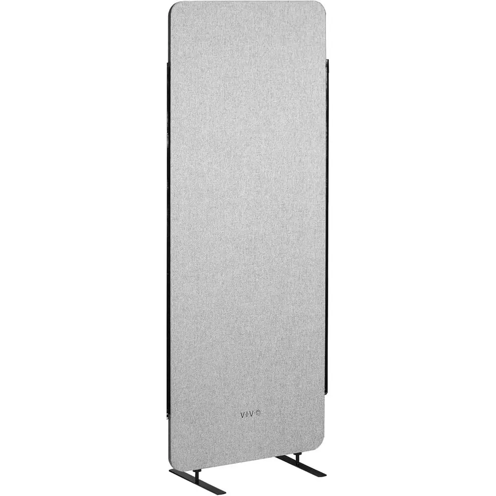 24x66 Inch Privacy Screen, Room Divider, Acoustic Partition, Single Panel with Dual-Sided Zipper, Gray