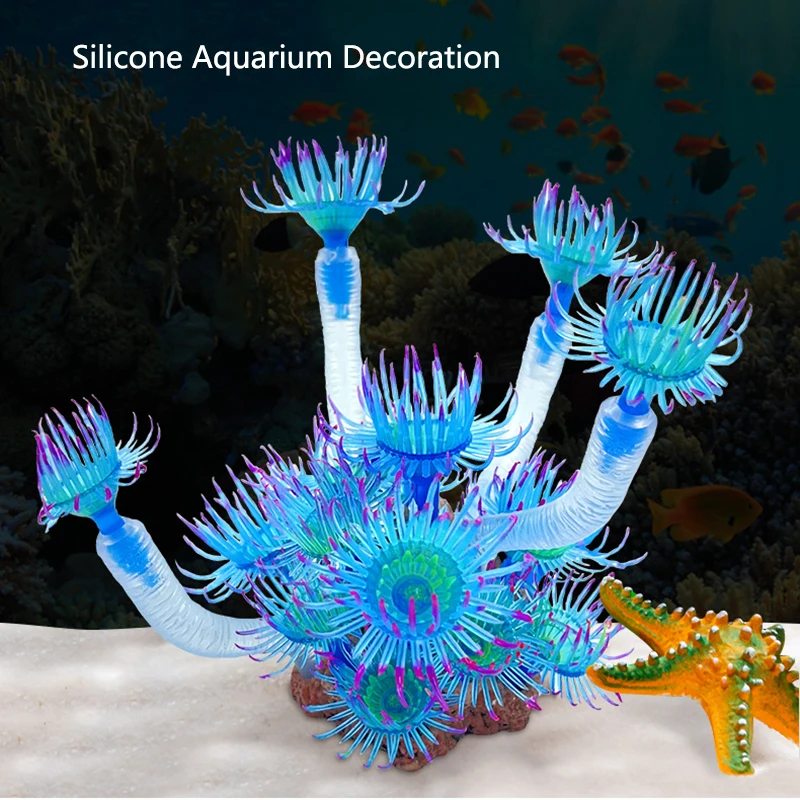 Artificial Underwater Coral Aquarium Fish Tank Simulation Decoration Aquarium Backgrounds Plants Water Grass Accessories New
