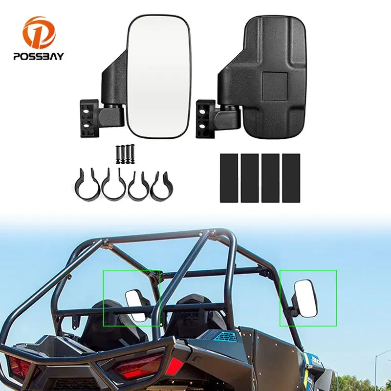 

Зеркало заднего вида 1,75 "-2" для Polaris RZR Can-Am Kawasaki Kubota Yamaha UTV ATV, аксессуары для мотоциклов