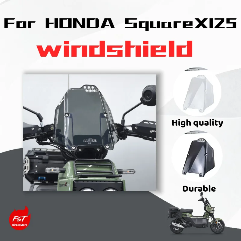 For Honda Square X125, high-definition transparent windshield fairing decoration accessories.