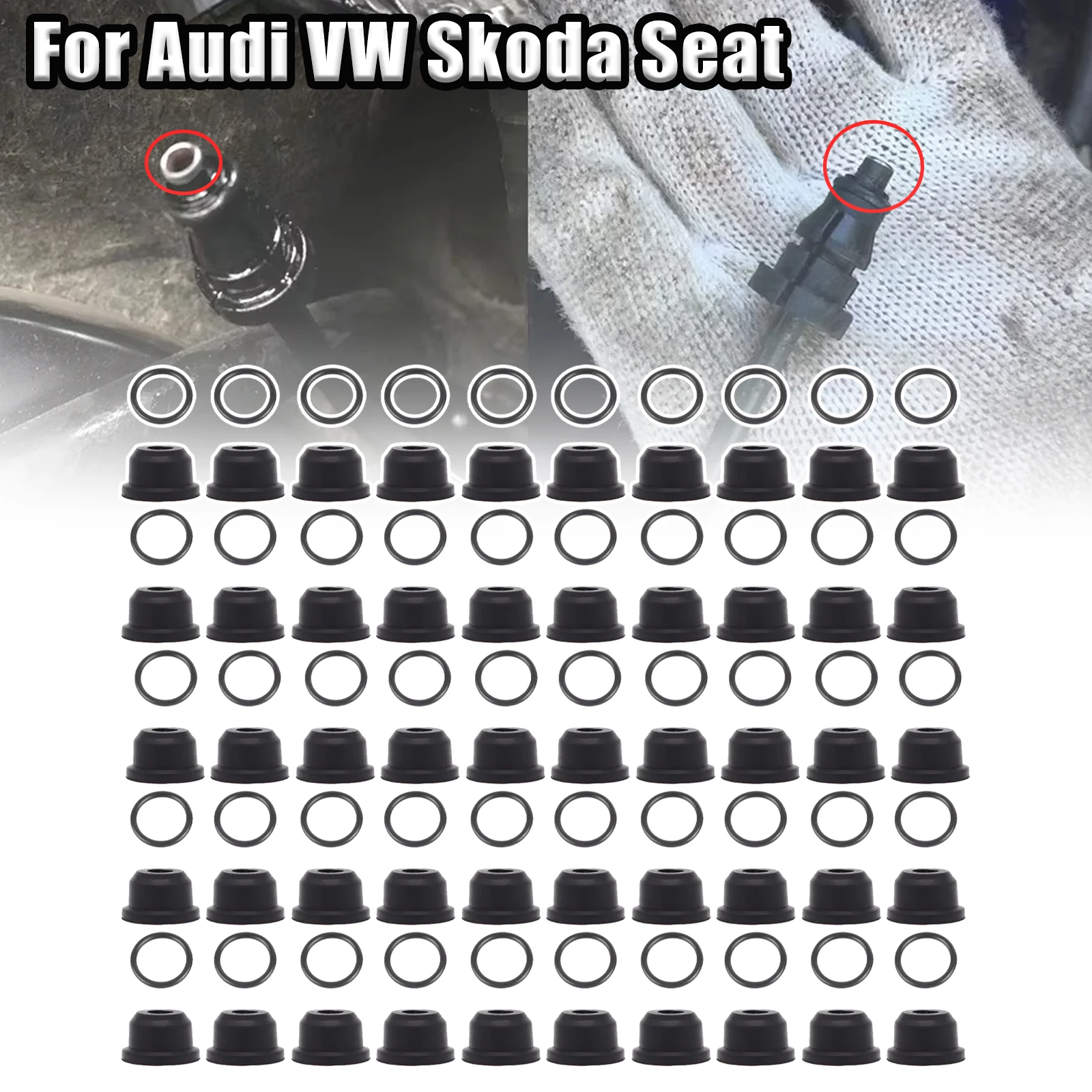 

50X Car Clutch Slave Master Cylinder Pipe Seal Repair Set Accessories For Audi VW Skoda Seat 1K0798741 02F141143A 2005 – 2020