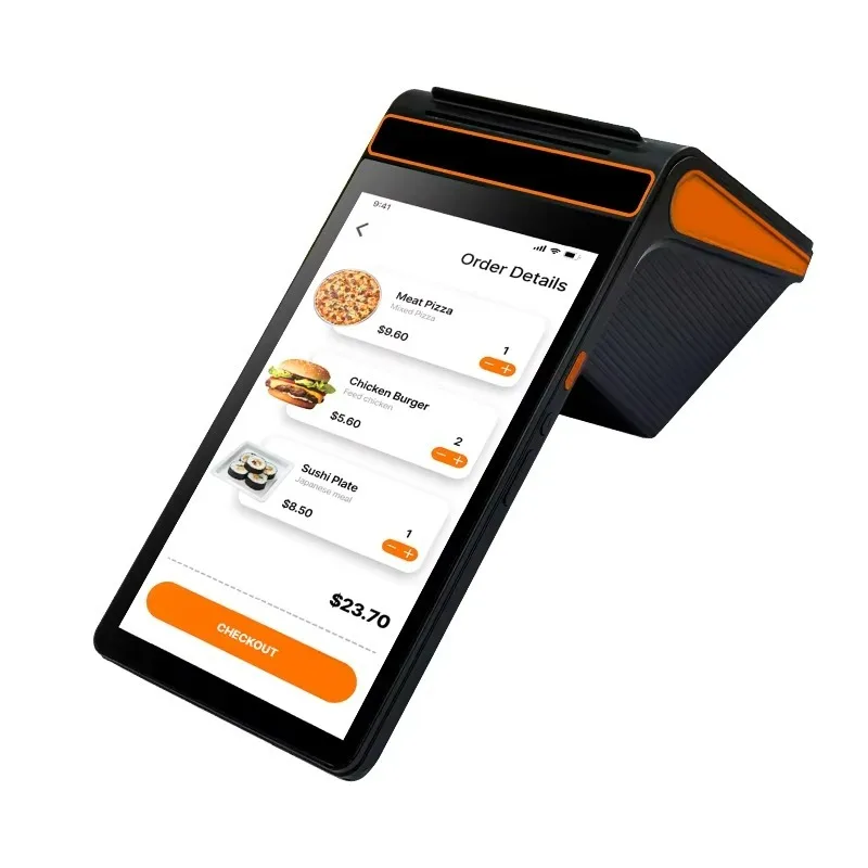 HB-P8pro Android 12-позиционный терминал 8-дюймовый сенсорный экран NFC Mini Pos терминальный термопринтер