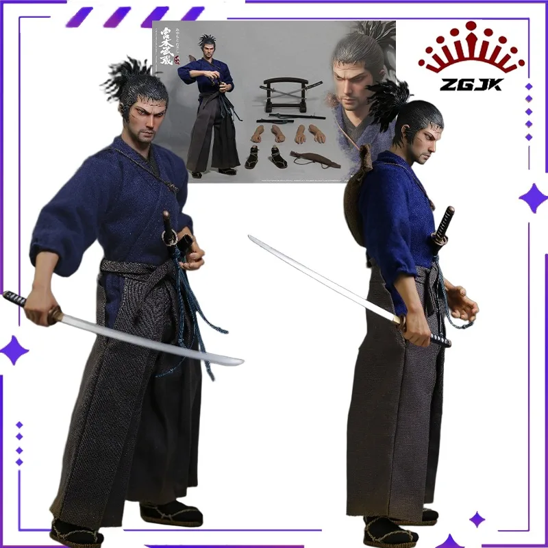 

【В наличии 】 ZGYKTOYS Оригинальная 1/6 L-001 Ronin Series Miyamoto Musashi 12-дюймовая мобильная кукла-солдат, модель игрушки, подарочная коллекция