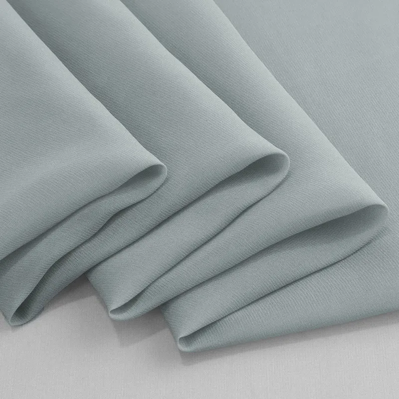 High Quality Soft Thin Transparent Flowy Silk Silk Fabric Clothing Designer Shirt Dress Cloth