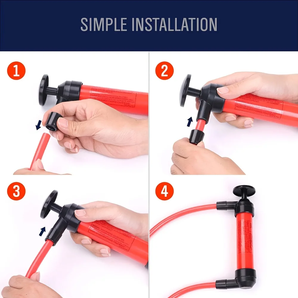 Flüssigkeitstransferpumpe für Automobile, Ölpumpe, Handsiphonpumpe, Mehrzweck-Handkraftstoffpumpe für Benzin, Öl und Flüssigkeiten – Detail 8