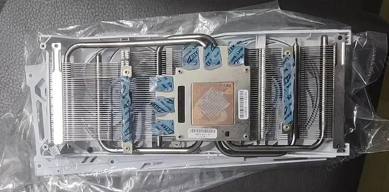 Original GPU Heatsink Cooler with White Backplate, Compatible with Sapphire RX 6700 XT RX 6750 XT Graphics Card
