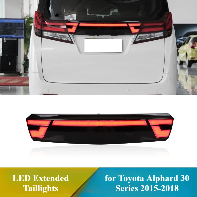 

LED Through Taillights for Toyota Alphard 30 Series 2015-2018 Daylights Start Scanning DRL Brake Light 100%, Dynamic Turn Signal